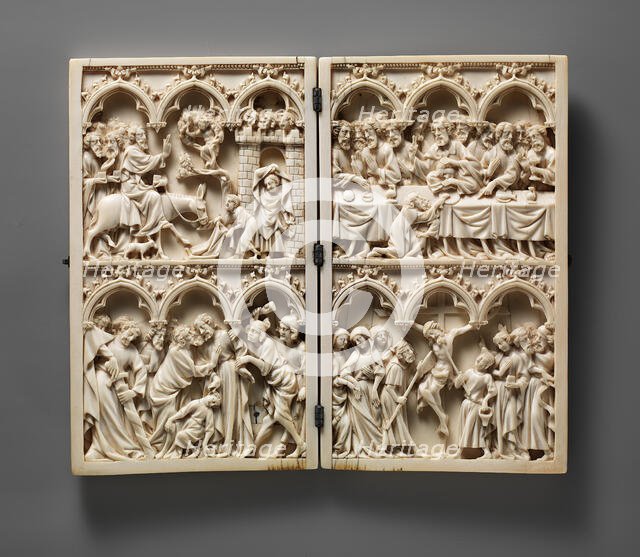 Diptych with Scenes from Christ's Passion, French, ca. 1350. Creator: Unknown.