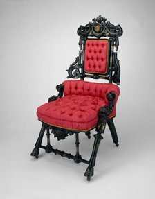 Armchair, patented in 1869. Creator: George Jakob Hunzinger.