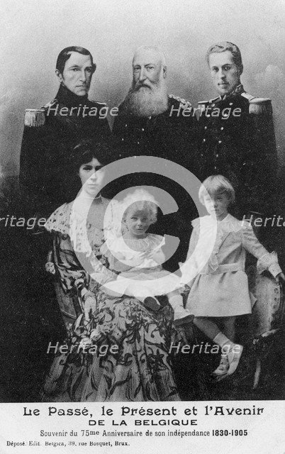 'The past, the present and the future of Belgium', 1905. Artist: Unknown