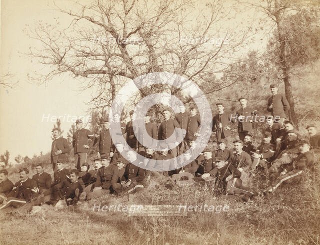 Company "C," 3rd US Infantry near Fort Meade, So Dak, 1890. Creator: John C. H. Grabill.