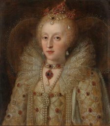 Portrait of Elizabeth I, Queen of England, 1550-1599. Creator: Anon.