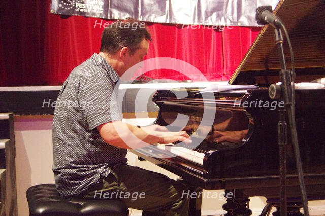 Jason Rebello, Jason Rebello-Orlando Le Fleming Duo, Battle Jazz Festival, East Sussex, July 2024. Creator: Brian O'Connor.