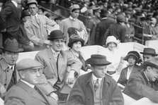 Jim Corbett & Mrs. Marquard at game, 1913. Creator: Bain News Service.