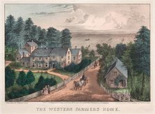 The Western Farmer's Home. Creator: James Merritt Ives (American, 1824-1895), and ; Nathaniel Currier (American, 1813-1888).