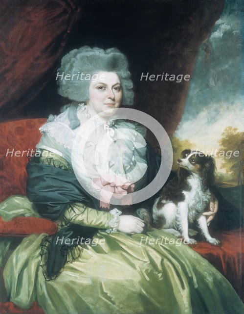 Lady with a Dog, 1786. Creator: Mather Brown.