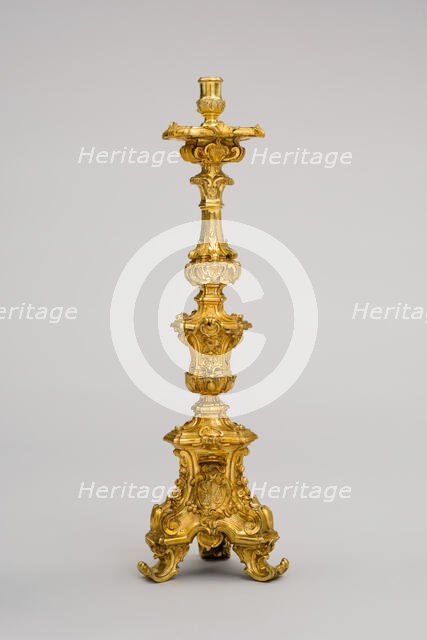 Candlestick, Italy, 1765/66. Creator: Leandro Gagliardi.