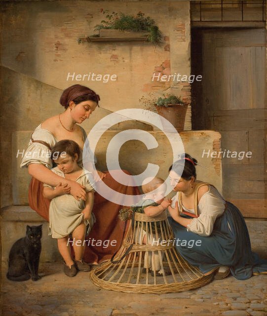 A Roman street scene, 1833. Creator: Küchler, Albert (1803-1886).