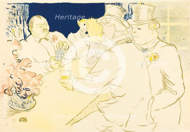 Irish and American Bar, rue Royale, 1896. Creator: Henri de Toulouse-Lautrec.