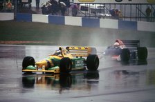 Benetton B193A Michael Schumacher 1993 Euro GP at Donington Artist: Unknown.