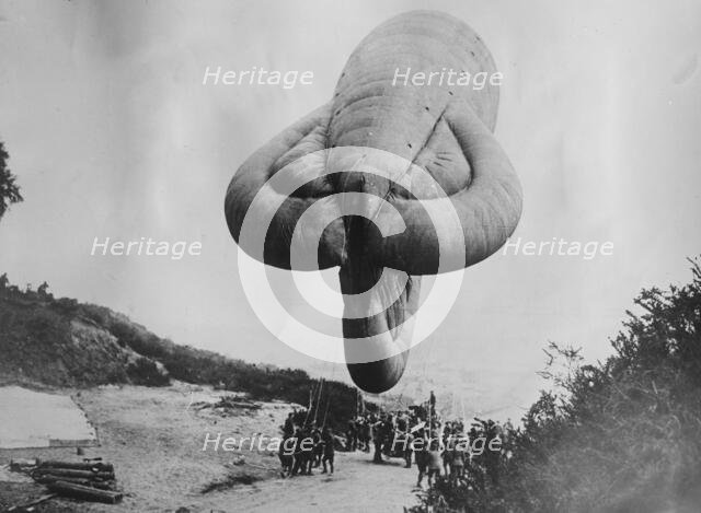 British kite balloon, 2 May 1918. Creator: Bain News Service.