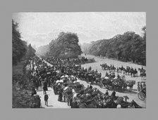 The Drive and Rotten Row, Hyde Park, c1900. Artist: York & Son.