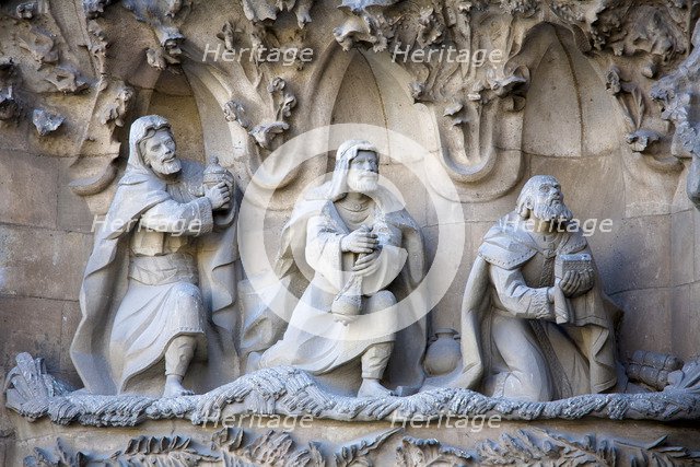 The Sagrada Familia Temple, Barcelona, Spain, 2007. Artist: Samuel Magal