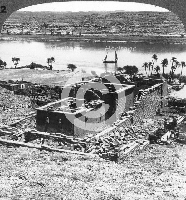 'The Nubian temple of Kalabsheh, Egypt', 1905.Artist: Underwood & Underwood