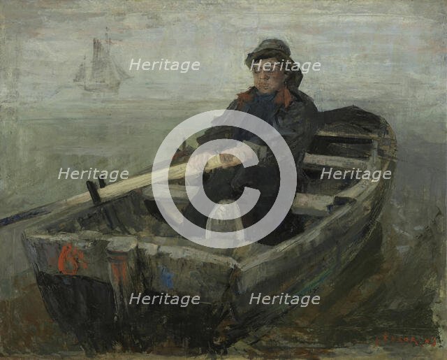 The Rower, 1883. Creator: James Ensor.