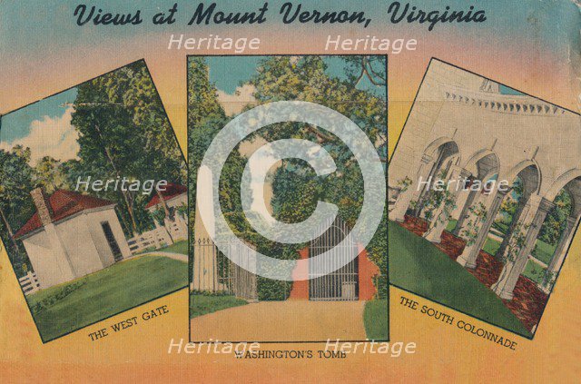 'View at Mount Vernon, Virginia', 1946. Artist: Unknown.