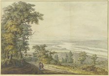 View of the Rhine Valley from the Hohe Wurzel between Wiesbaden..., 1777. Creator: Johann Jakob Koller.