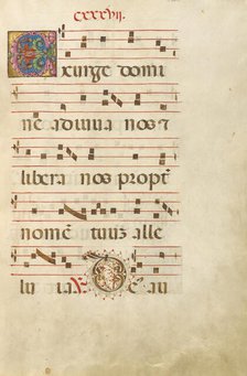 Decorated Initial E; Decorated Initial D; Gradual, about 1460-1480. Creator: Unknown.