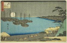 Moon at Takanawa (Takanawa no tsuki), from the series "Three Views of Famous Places...c. 1839/42. Creator: Ando Hiroshige.
