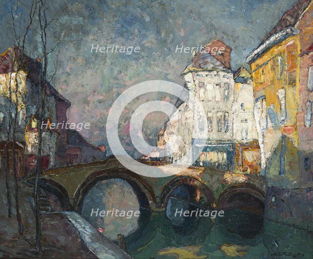 Bridge in Malines, 1930. Creator: Mieczyslaw Rakowski.