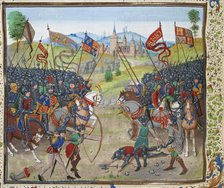 The Battle of Nájera on 3 April 1367, ca 1470-1475. Creator: Liédet, Loyset (1420-1479).