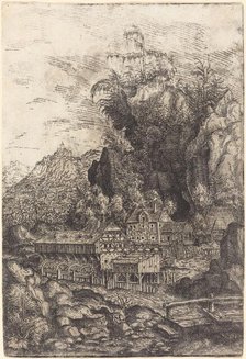 Landscape with a Water Mill, 1553. Creator: Hans Sebald Lautensack.