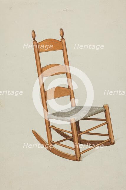 Shaker Child's Rocker, c. 1936. Creator: Ray Holden.