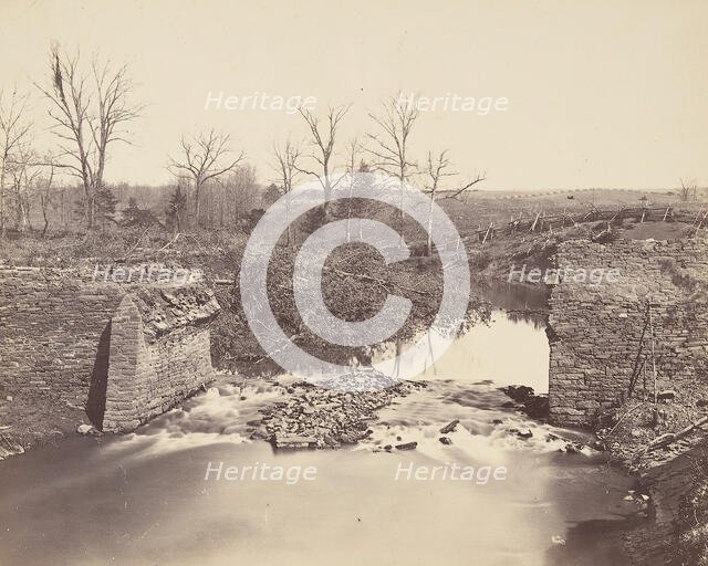 Stone Bridge - Bull Run, 1862. Creator: Mathew Brady.