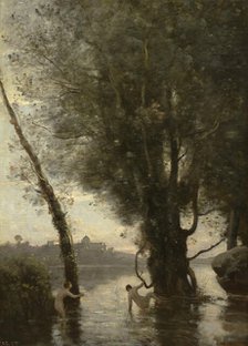 Bathers Of The Borromean Isles, c1865-70. Creator: Jean-Baptiste-Camille Corot.