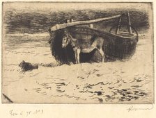 Small Donkey at Berck (Un petit ane à Berck), 1897. Creator: Paul Albert Besnard.