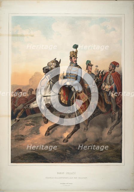 Count Josip Jelacic of Bužim, 1849. Artist: Trentsensky, Matthias (Matthäus) (1790-1868)