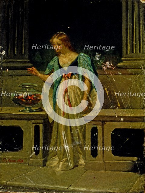  'Woman', 1869, by Josep Serra Porson.