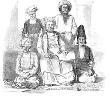 Sketches in the Persian Gulf - Persian Secretary and Retinue of the Resident, 1857. Creator: Unknown.