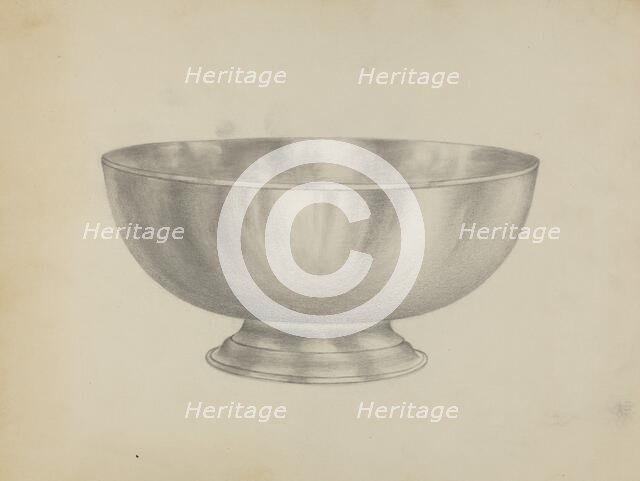 Sugar Bowl, c. 1936. Creator: Horace Reina.