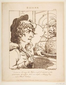 Desire (Le Brun Travested, or Caricatures of the Passions), January 20, 1800. Creator: Thomas Rowlandson.