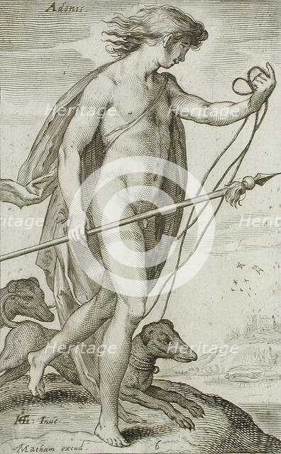 Adonis, between 1607 and 1610. Creator: Jacob Matham.