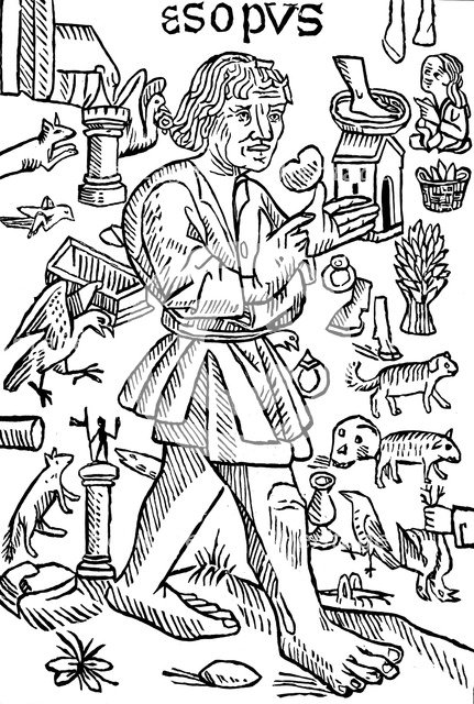 Aesop, Greek fabulist, c1480. Artist: Unknown