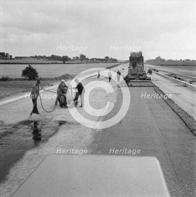 Construction of the M6 Motorway, Stafford, Staffordshire, 20/06/1961. Creator: John Laing plc.