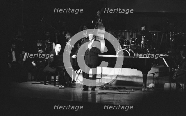 Tony Bennett and Ralph Sharon, Fairfield Halls, Croydon, 1988.   Artist: Brian O'Connor.