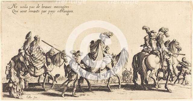 The Bohemians Marching: The Vanguard, 1621. Creator: Jacques Callot.