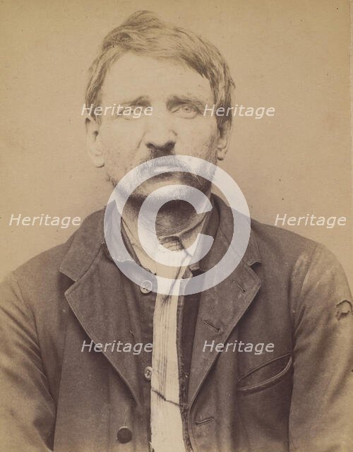 Paget. Jean, Louis. 41 ans, né le 15/7/52 à Thonon (Haute-Savoie). Cordonnier. Anarchiste...., 1894. Creator: Alphonse Bertillon.