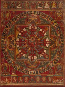 Mandala of the Buddhist Deity Chakrasamvara, 1490. Creator: Anon.