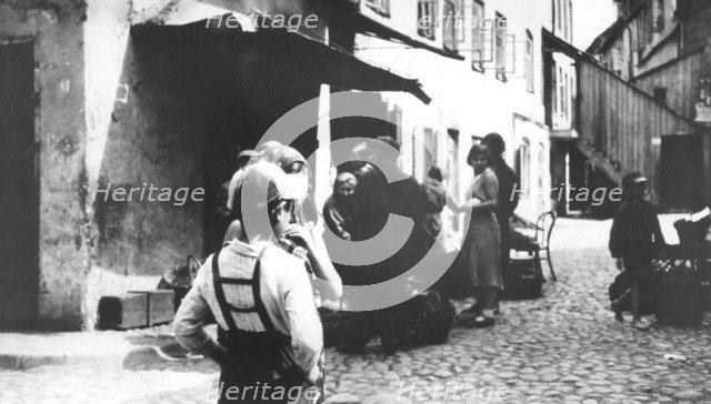 Polish ghetto, Vilna, USSR, World War II, 1939-1944. Artist: Unknown