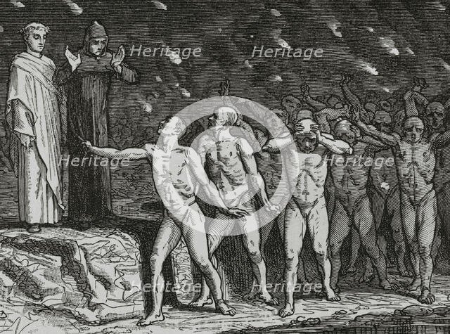 The Divine Comedy (1307-1321): Inferno (Hell), 1888.  Creator: Jean Edouard Dargent.