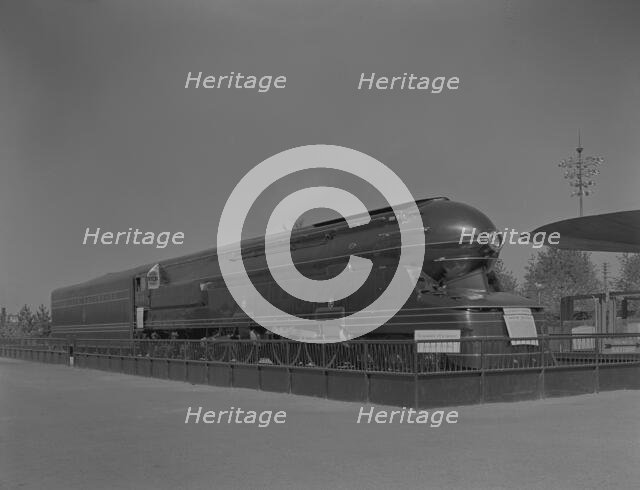 World's Fair, railroad exhibit locomotives, 1939. Creator: Gottscho-Schleisner, Inc.