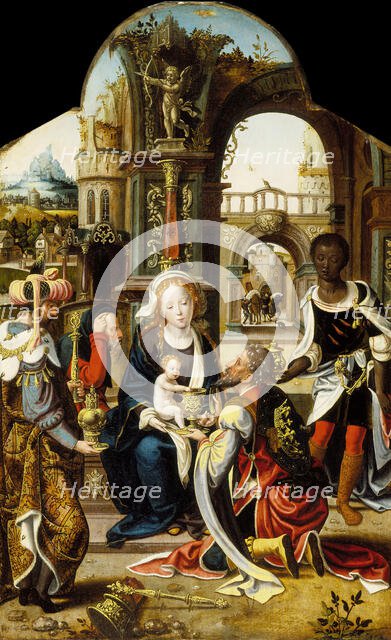 The Adoration of the Magi, c1530. Creator: Workshop of Pieter Coecke van Aelst.