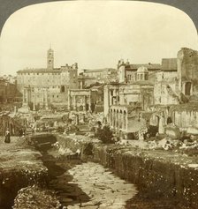 'Forum, Capitol, an ancient pavement of Sacred Way. (W.) Rome, Italy.', c1909. Creator: Unknown.