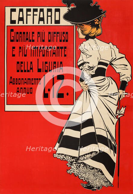 Caffaro Giornale Piu Diffuso e Piu Importante Della Liguria, 1897. Creator: Villa, Aleardo (1865-1906).