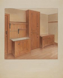 Built-In Furniture, 1937. Creator: Winslow Rich.