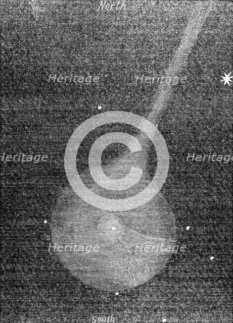 Rosa's comet, Aug. 3, 12.30, 1862.  Creator: Unknown.