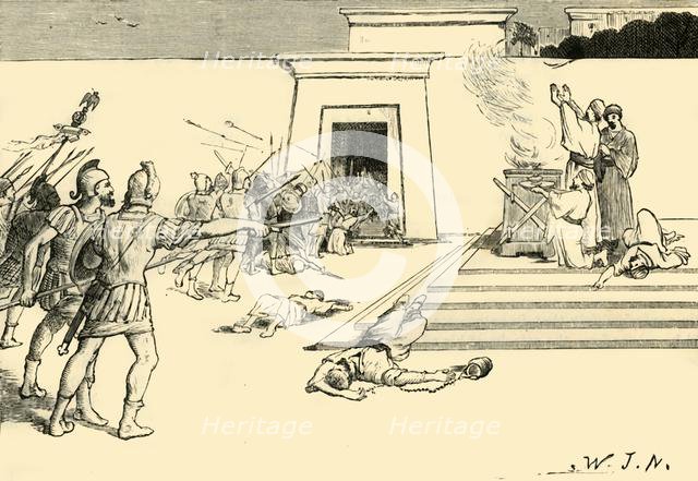 'Pompey in the Temple of Jerusalem', 1890.   Creator: Unknown.